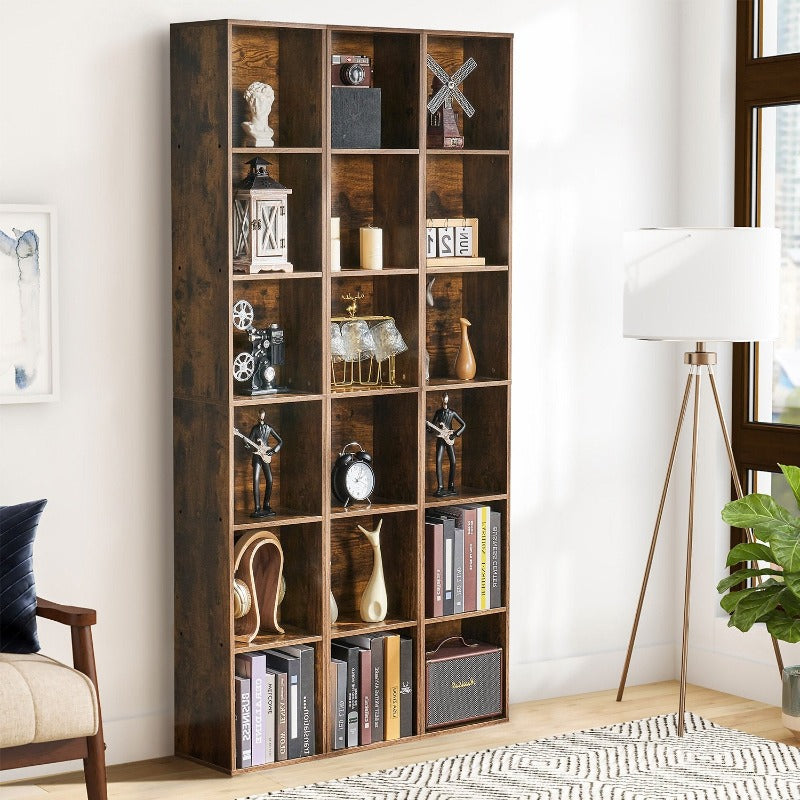 Tall Corner Shelf Bookcase Bookshelf Storage Book Display Organizer Thin  Slim