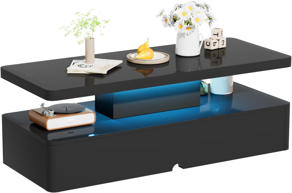 
                  
                    Modern Stylish High Gloss Coffee Table with 16 Colors LED Lights
                  
                